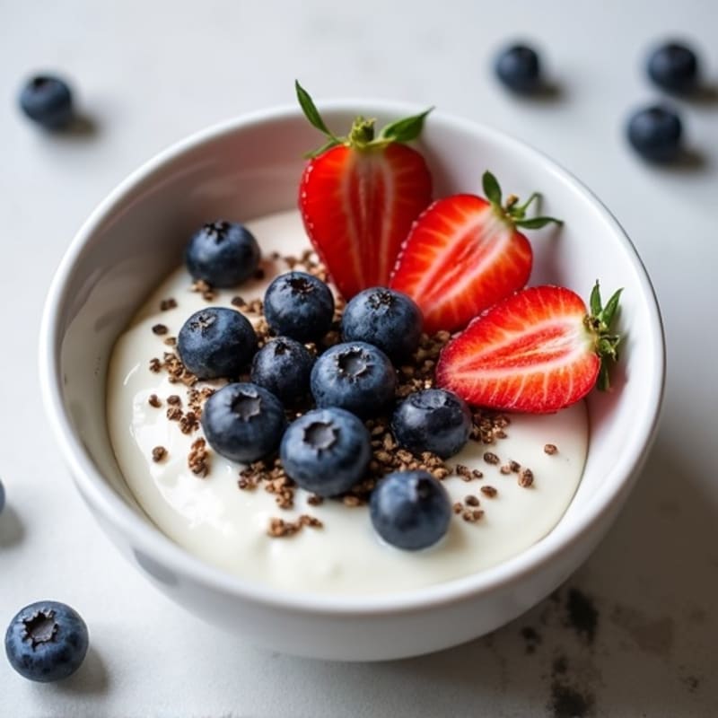 Silky Greek Yogurt Bowl with Hemp Seeds and Chia