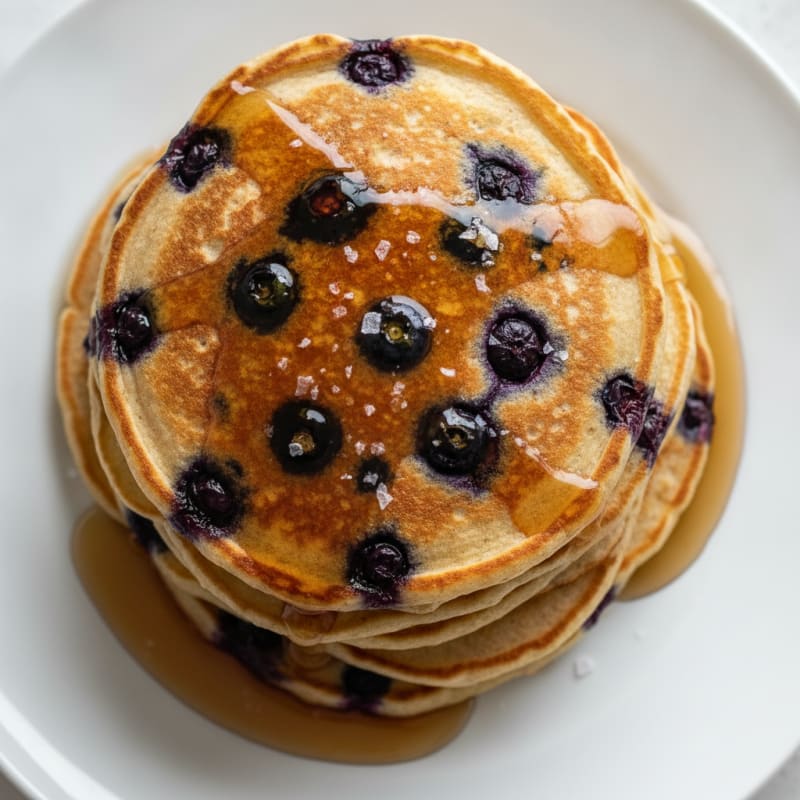 Fluffy Blueberry Buttermilk Pancakes