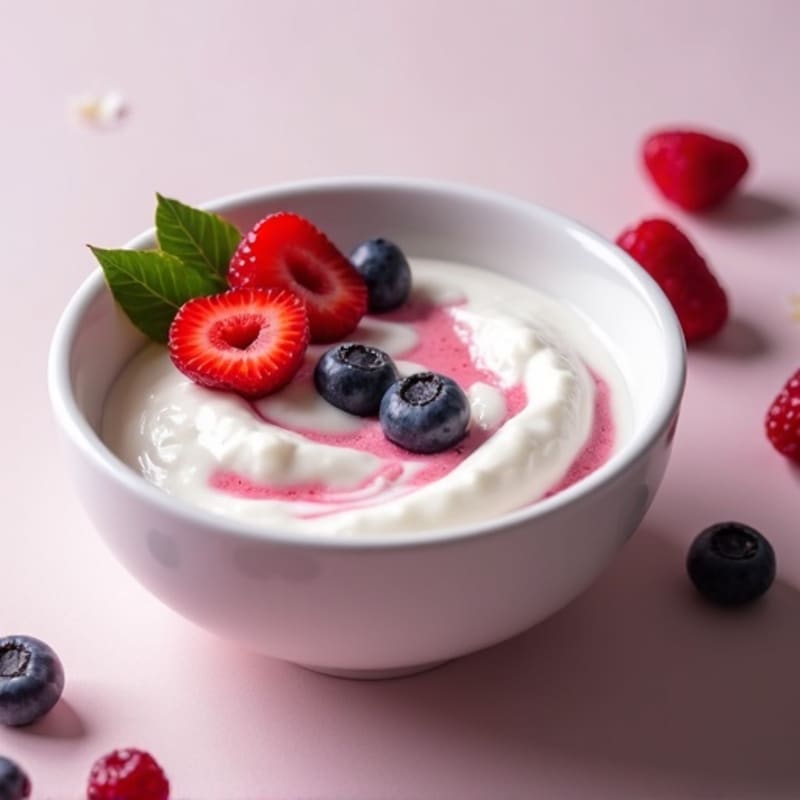 Silky Protein Yogurt with Mixed Berries