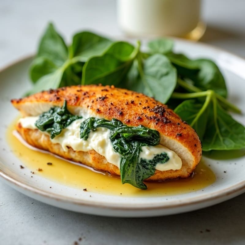 Spinach-Stuffed Cream Cheese Chicken Breast