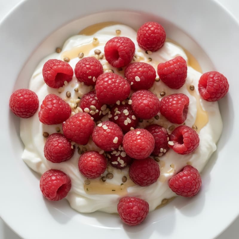 Greek Yogurt Protein Pudding with Berries