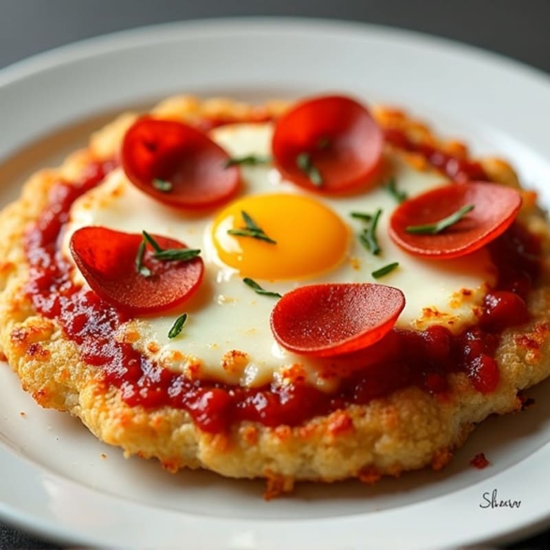 Crispy Cauliflower Crust Pizza with Turkey Pepperoni