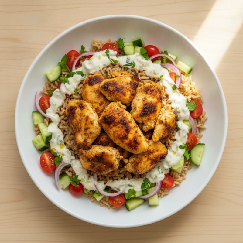Chicken Shawarma Rice Bowl