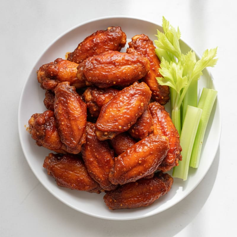 Spicy BBQ Glazed Chicken Wings