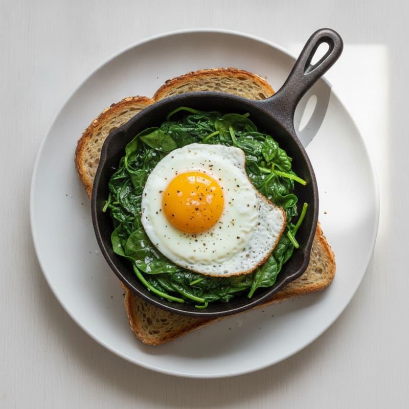 Savory Whole Egg Skillet with Toast