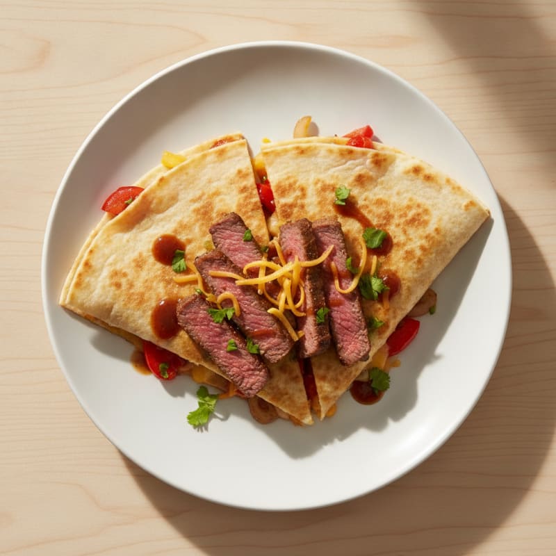 Seared Steak & Pepper Quesadillas
