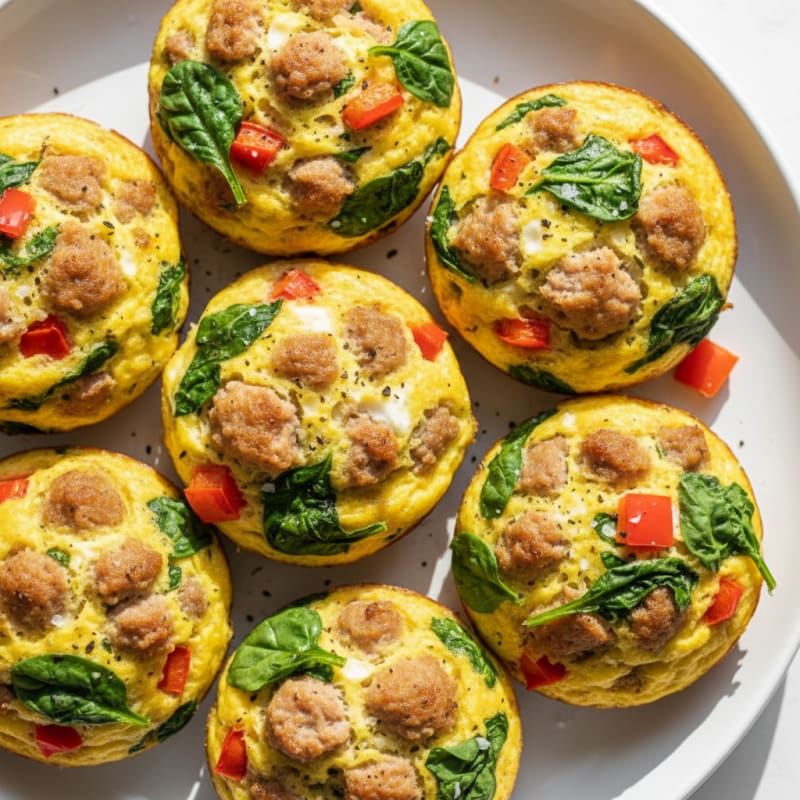 Baked Egg and Sausage Breakfast Bites