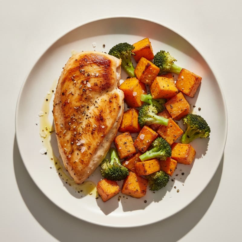 Roasted Chicken Breast with Sweet Potatoes