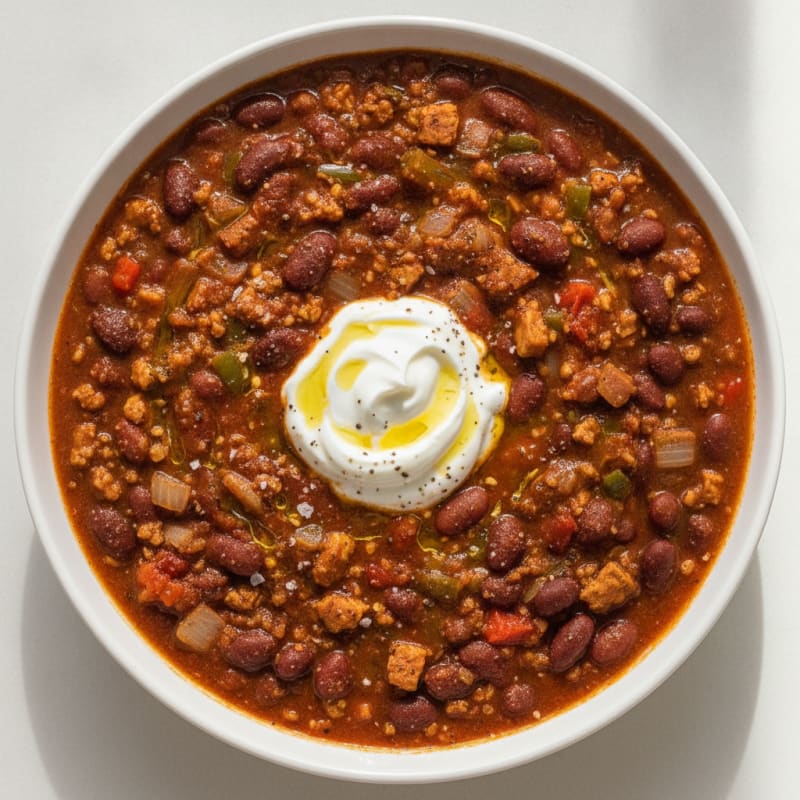 Hearty Vegetarian Bean Chili