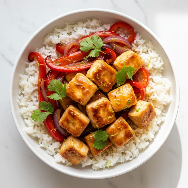 Crispy Honey-Lime Chicken Bowls
