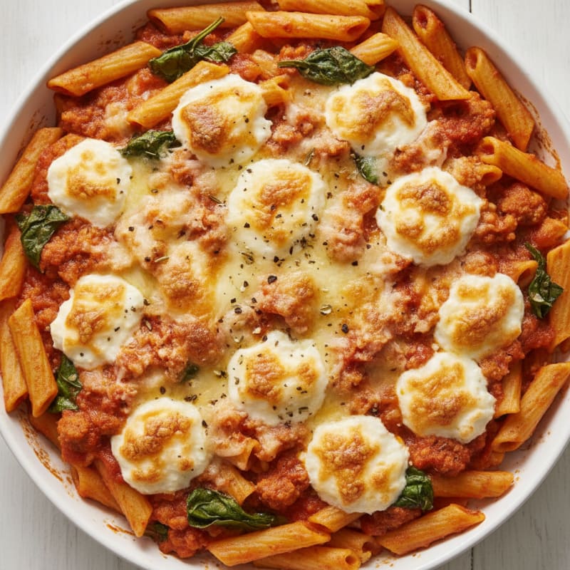 Classic Baked Ziti with Ricotta
