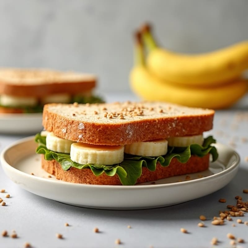 Protein-Packed Almond Butter Banana Sandwich
