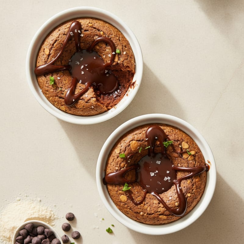 Molten Chocolate Protein Lava Cakes