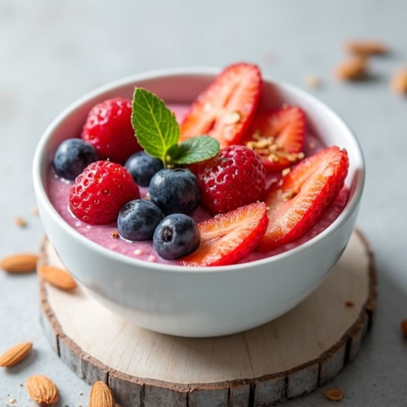 Creamy Greek Yogurt Protein Bowl with Mixed Berries