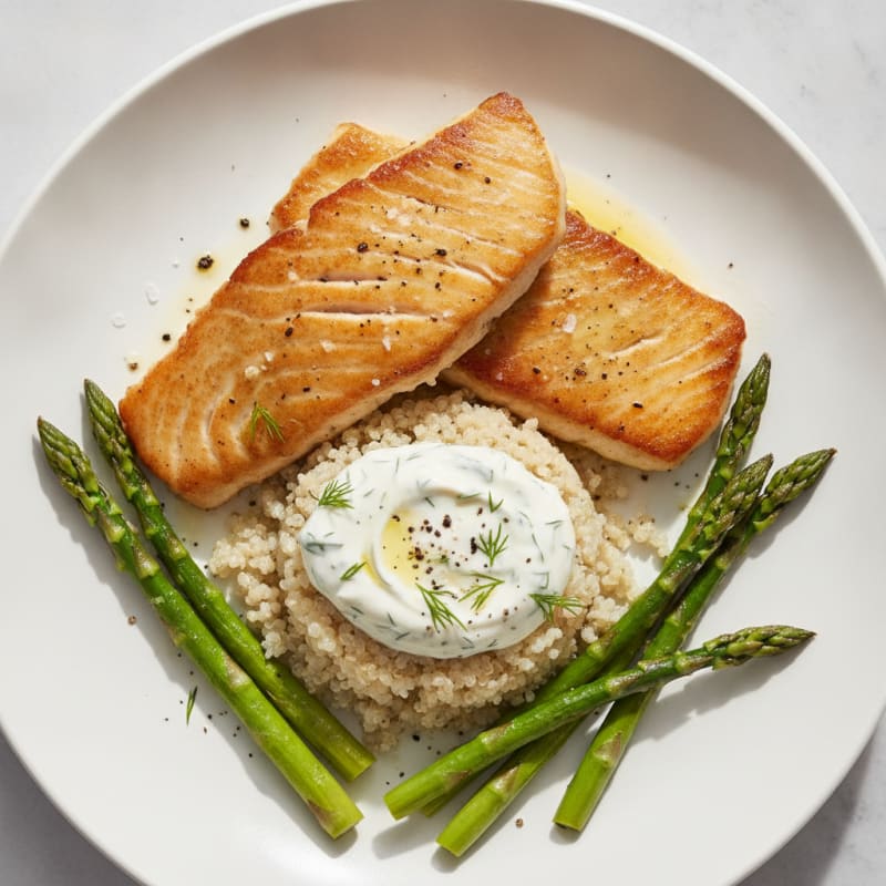 Pan-Seared Mahi Mahi with Lemon-Dill Sauce
