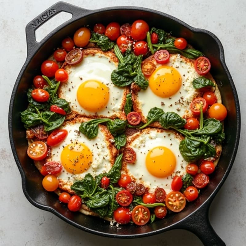 Sheet Pan Roasted Veggie and Egg Bake