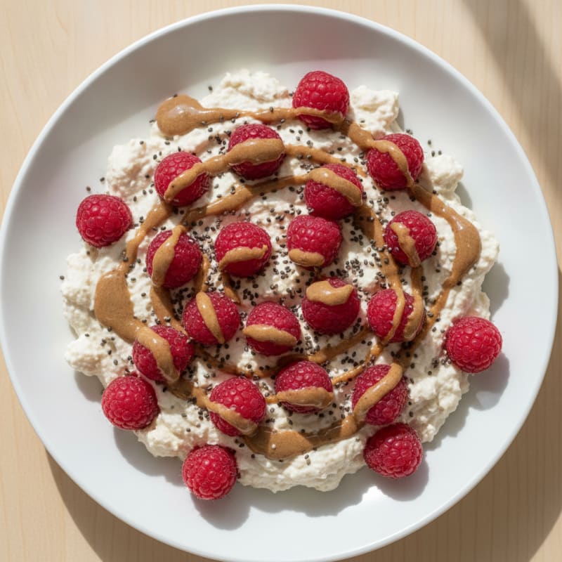 Silky Protein Yogurt Mousse with Fresh Berries