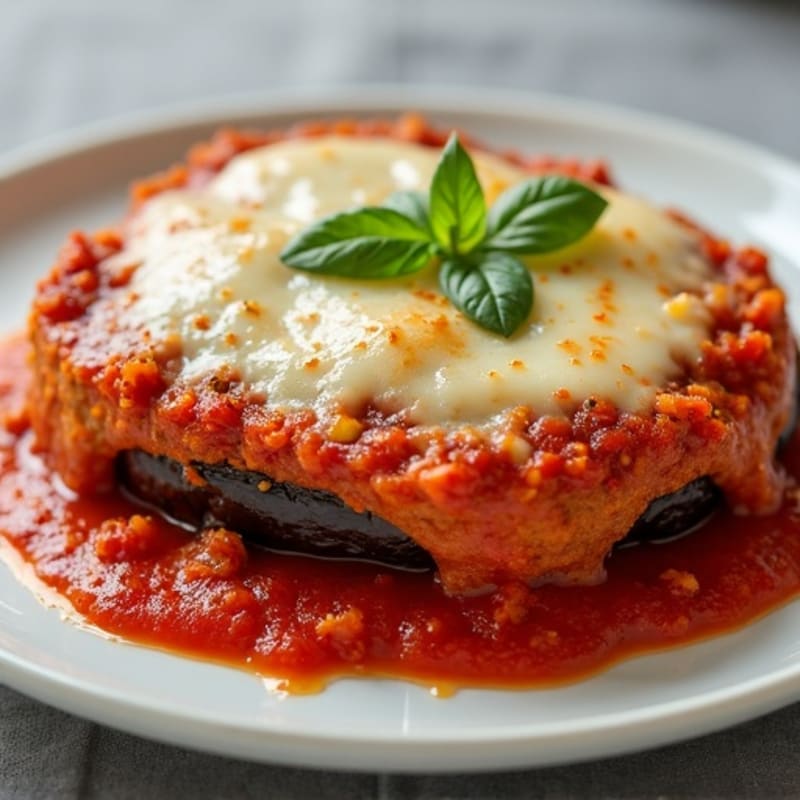 Crispy Baked Eggplant Parmesan Hero