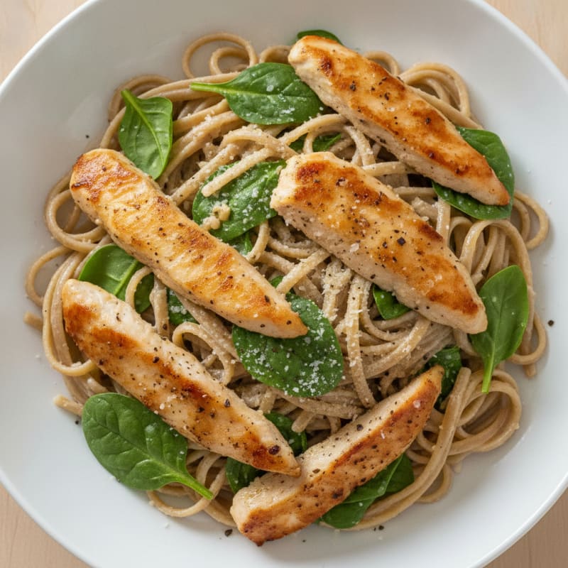 Creamy Garlic Herb Chicken Linguine