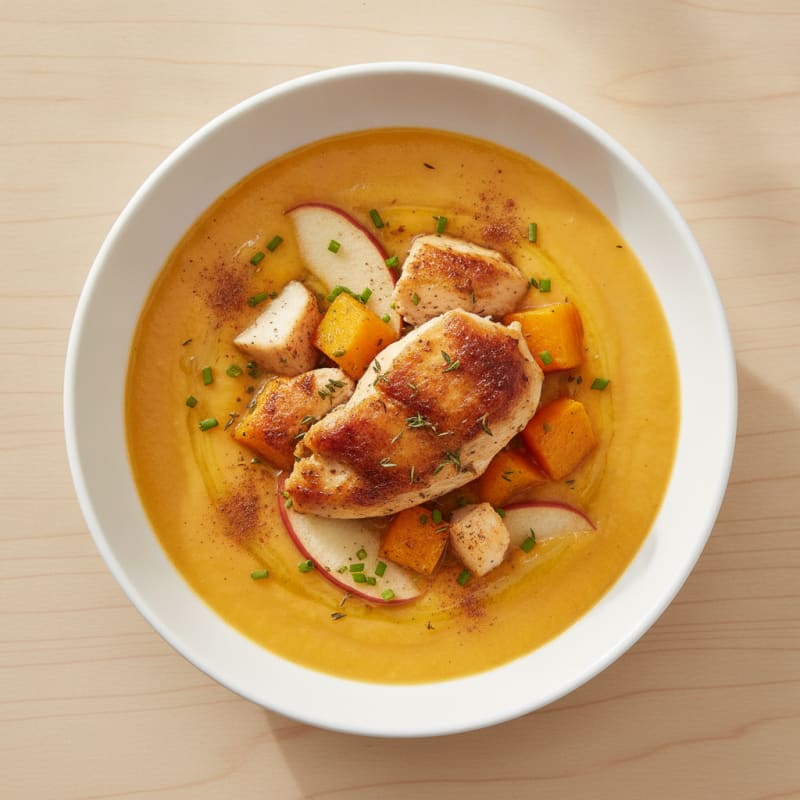 Roasted Butternut Squash Apple Soup