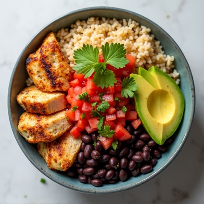 Loaded Black Bean Burrito Bowl
