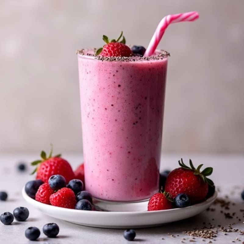 Triple Berry Protein Recovery Smoothie