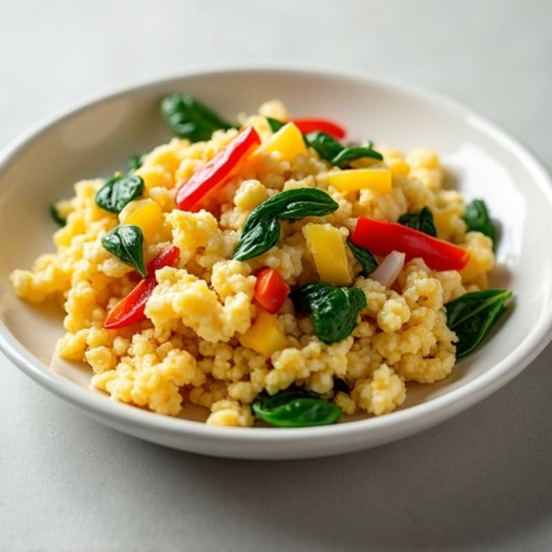 Fluffy Egg and Veggie Scramble