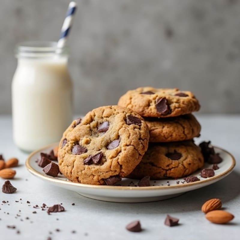 Almond Flour Dark Chocolate Chunk Cookies