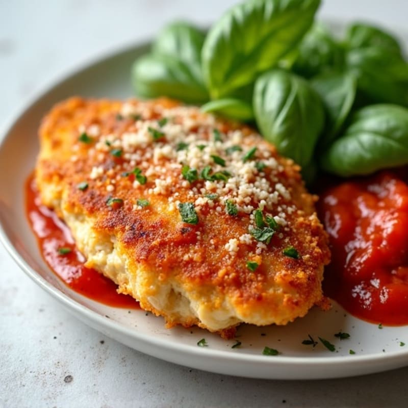 Crispy Baked Chicken Parmesan with Fresh Herbs