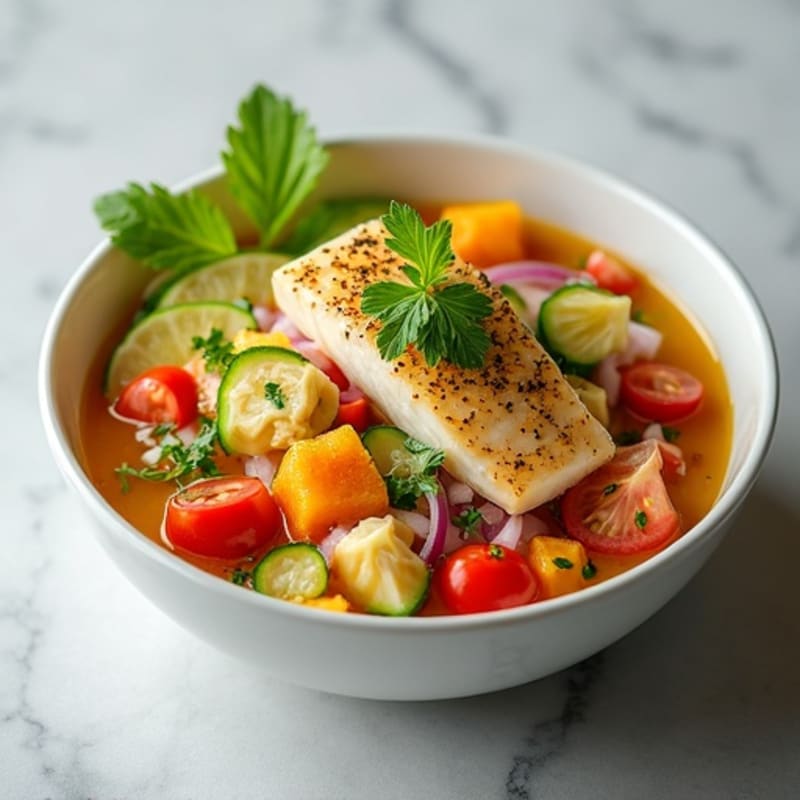 Citrus-Marinated Fresh White Fish Ceviche