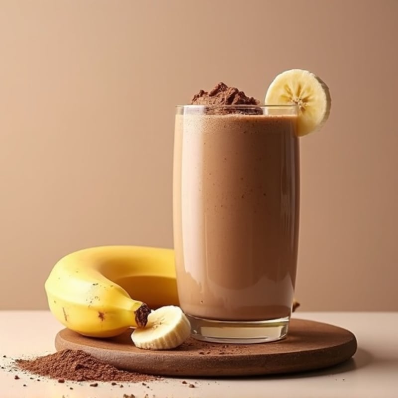 Creamy Peanut Butter Chocolate Protein Smoothie