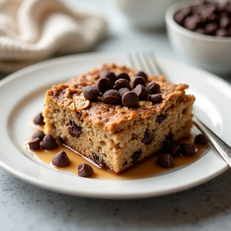 Protein-Rich Chewy Chocolate Chip Baked Oats