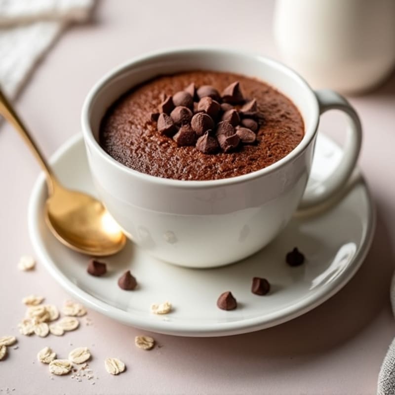 Healthy Chocolate Protein Mug Cake