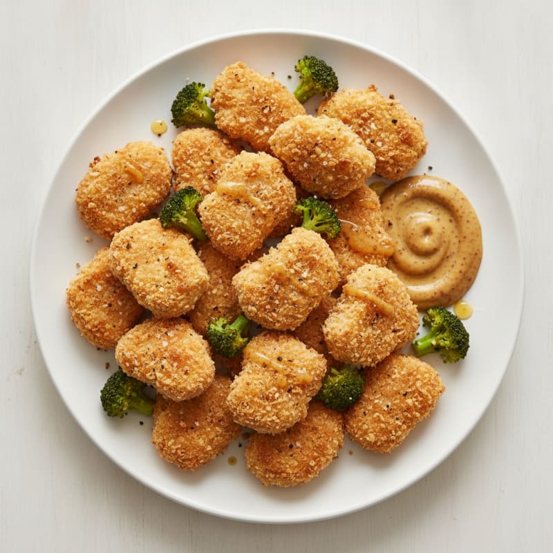 Baked Chicken Nuggets with Honey Mustard