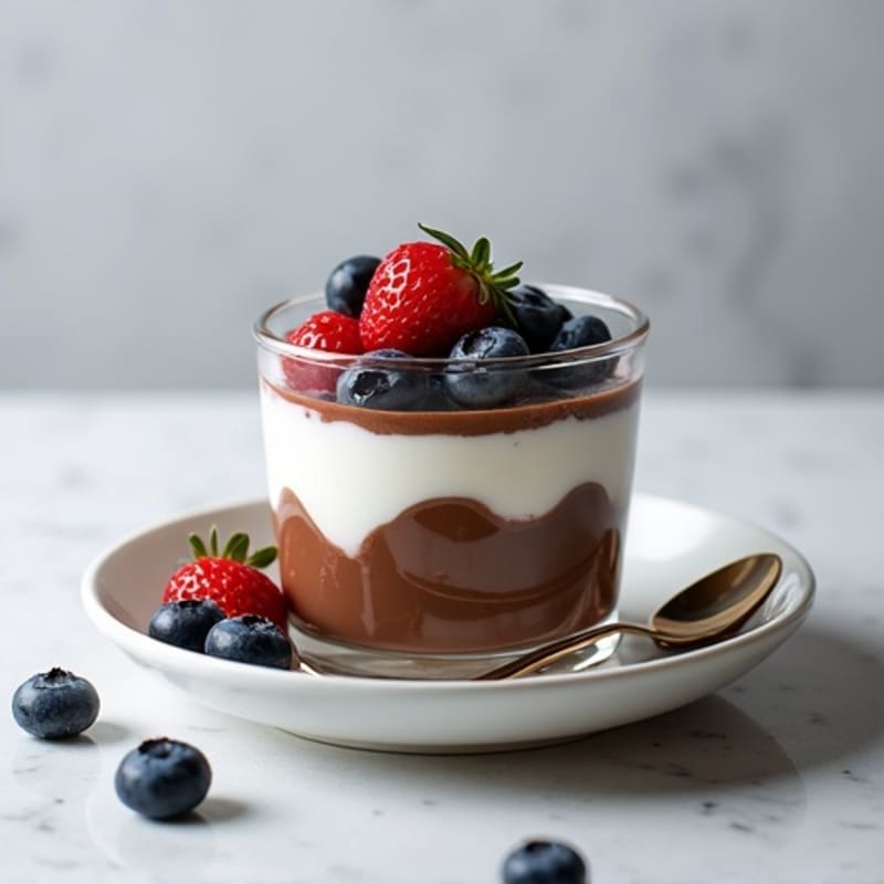 Chocolate Protein Greek Yogurt Parfait