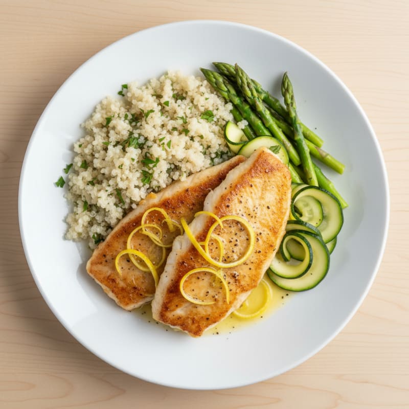 Golden Pan-Seared Flounder with Zesty Lemon