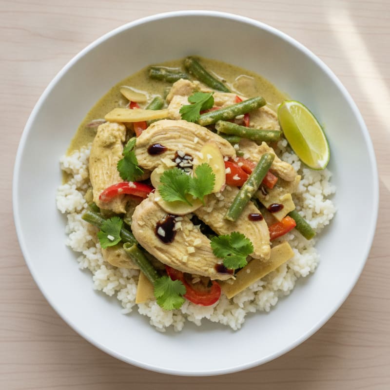 Thai Green Curry Chicken with Vegetables
