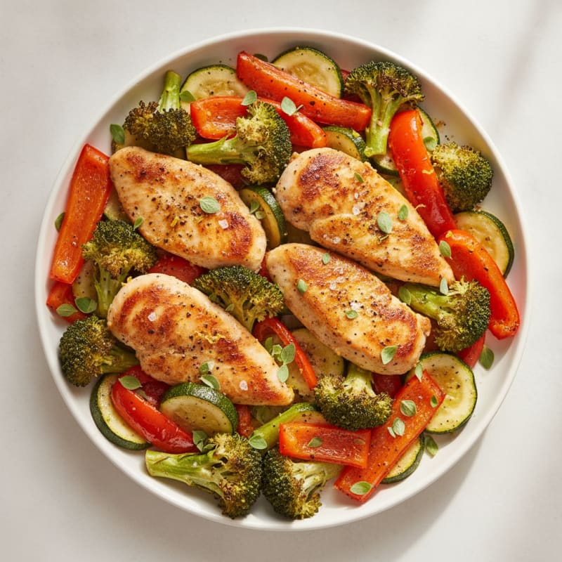 Sheet Pan Lemon Herb Chicken and Veggies