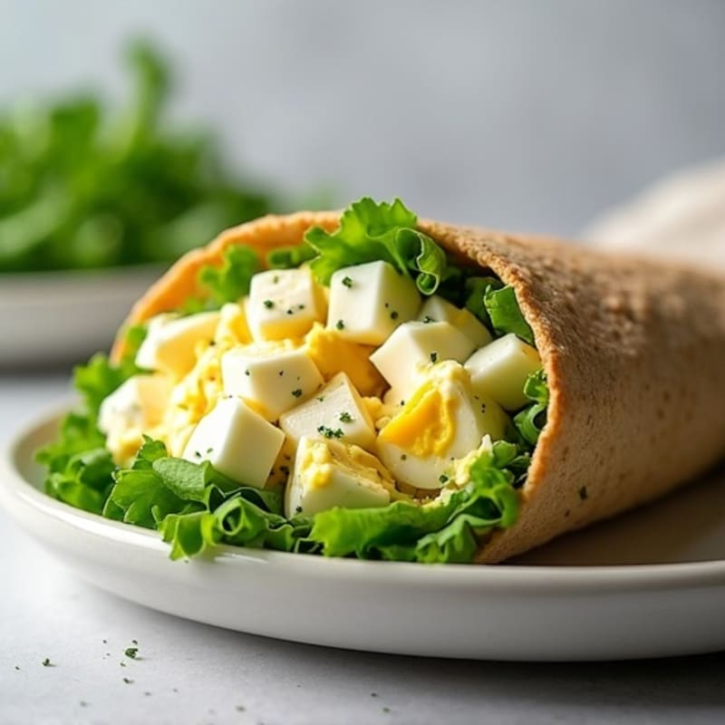 Fresh Herb Egg Salad Wrap