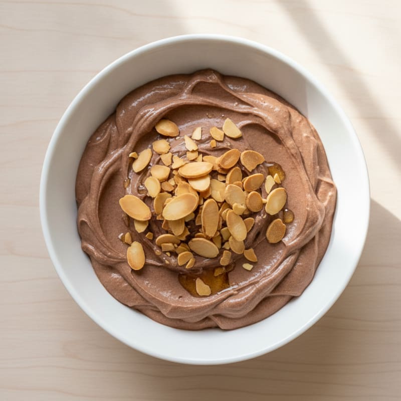 Creamy Cottage Cheese with Cocoa and Almonds