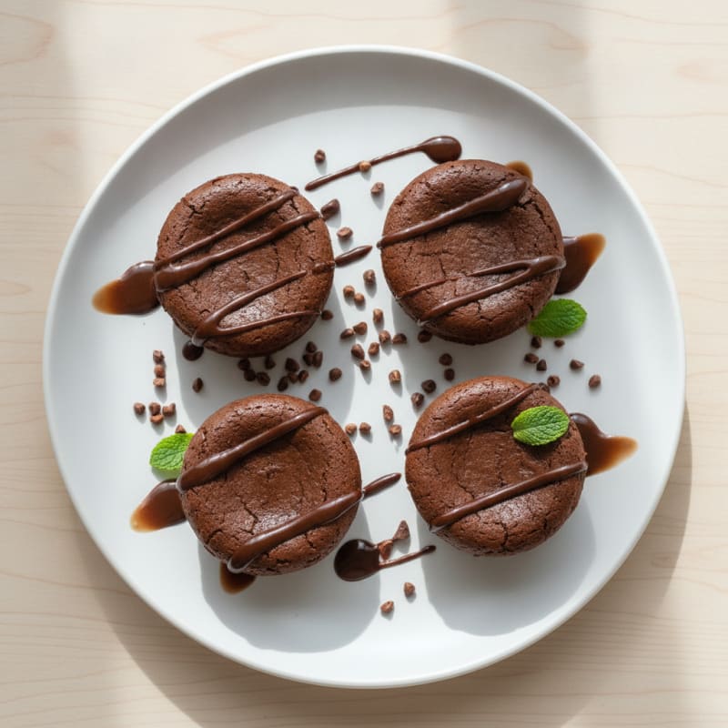 Chocolate Protein Mini Cheesecakes
