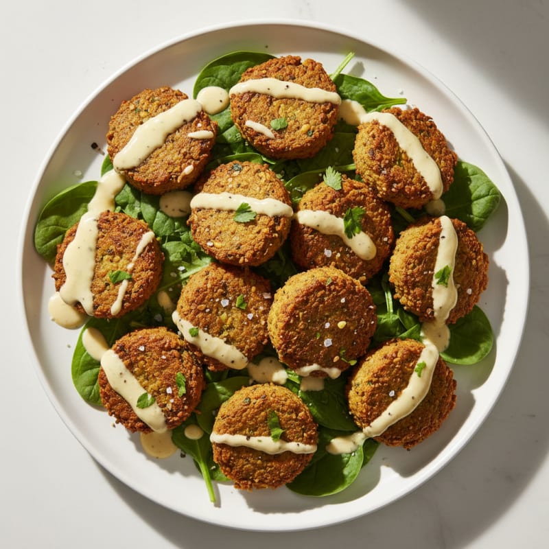 Crispy Falafel with Tahini