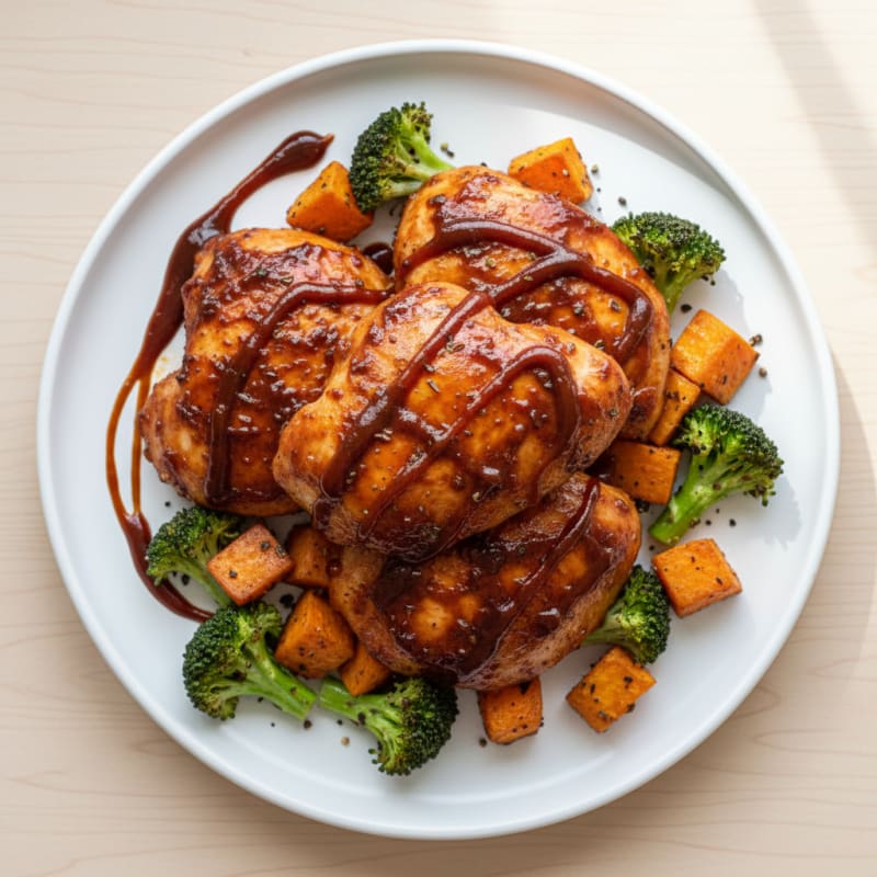 Smoky BBQ Baked Chicken Thighs
