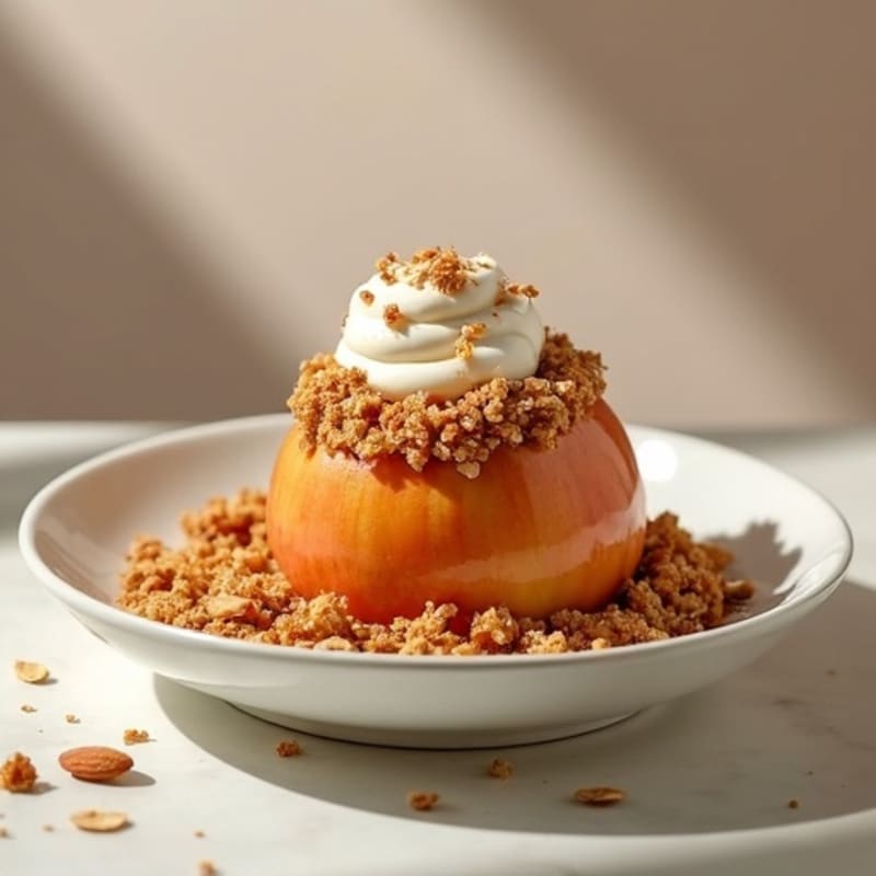 Baked Apples with Cinnamon Crunch Topping