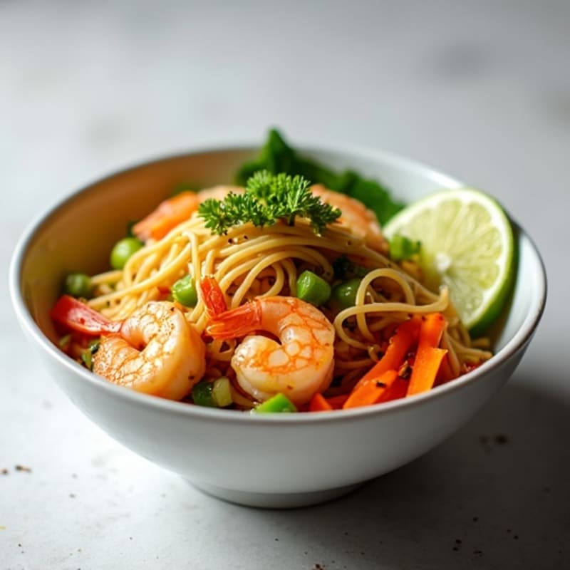 Ginger-Lime Shrimp Noodle Bowl