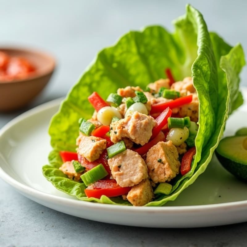 Spicy Sriracha Tuna Lettuce Wrap