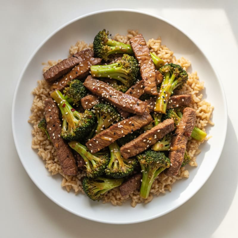 Sesame Beef and Broccoli Stir-Fry