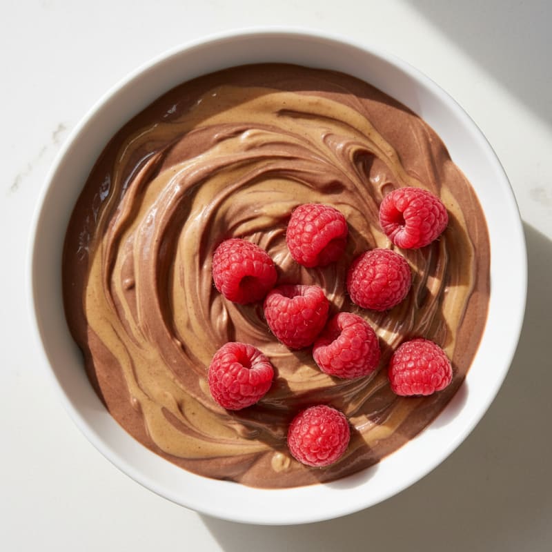 Silky Greek Yogurt with Chocolate Protein and Almond Butter