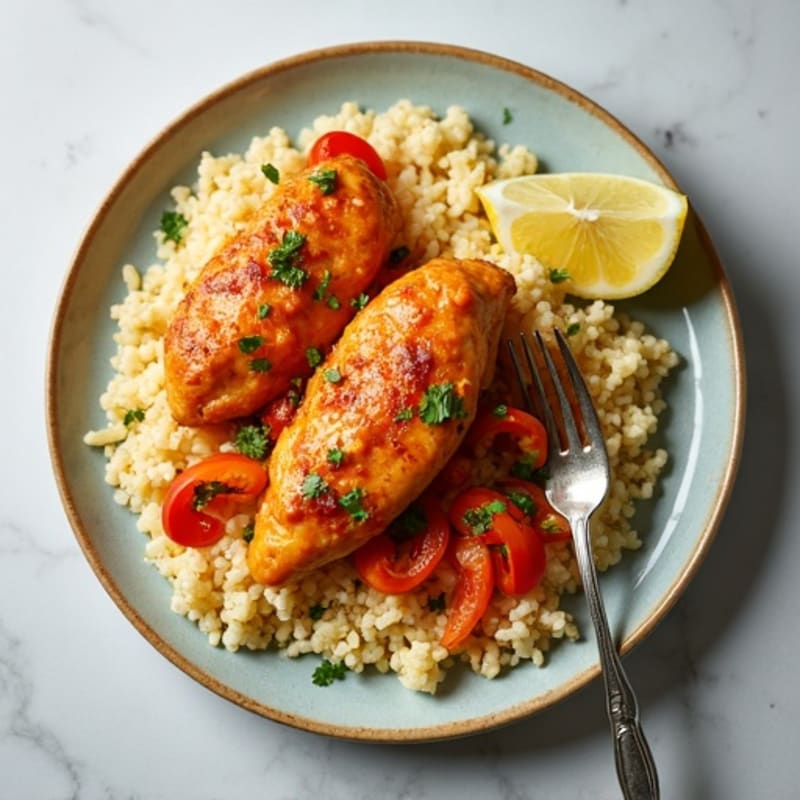 Creamy Coconut Chicken Tikka with Cauliflower Rice