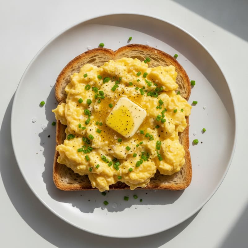 Sourdough Toast with Protein-Packed Scrambled Eggs